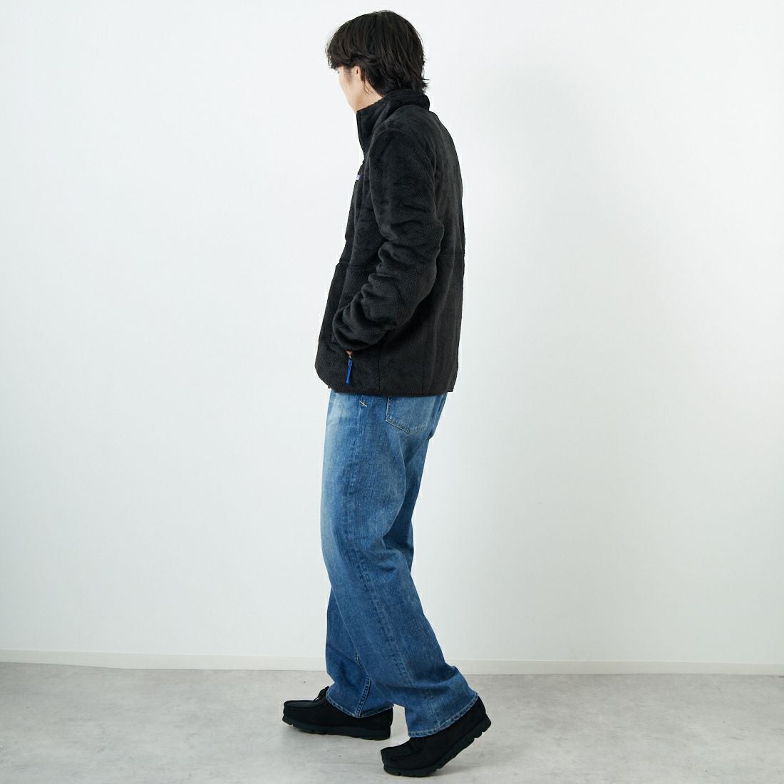 patagonia [パタゴニア] メンズ リツールジャケット [26435] BLK &&モデル身長：179cm 着用サイズ：M&&