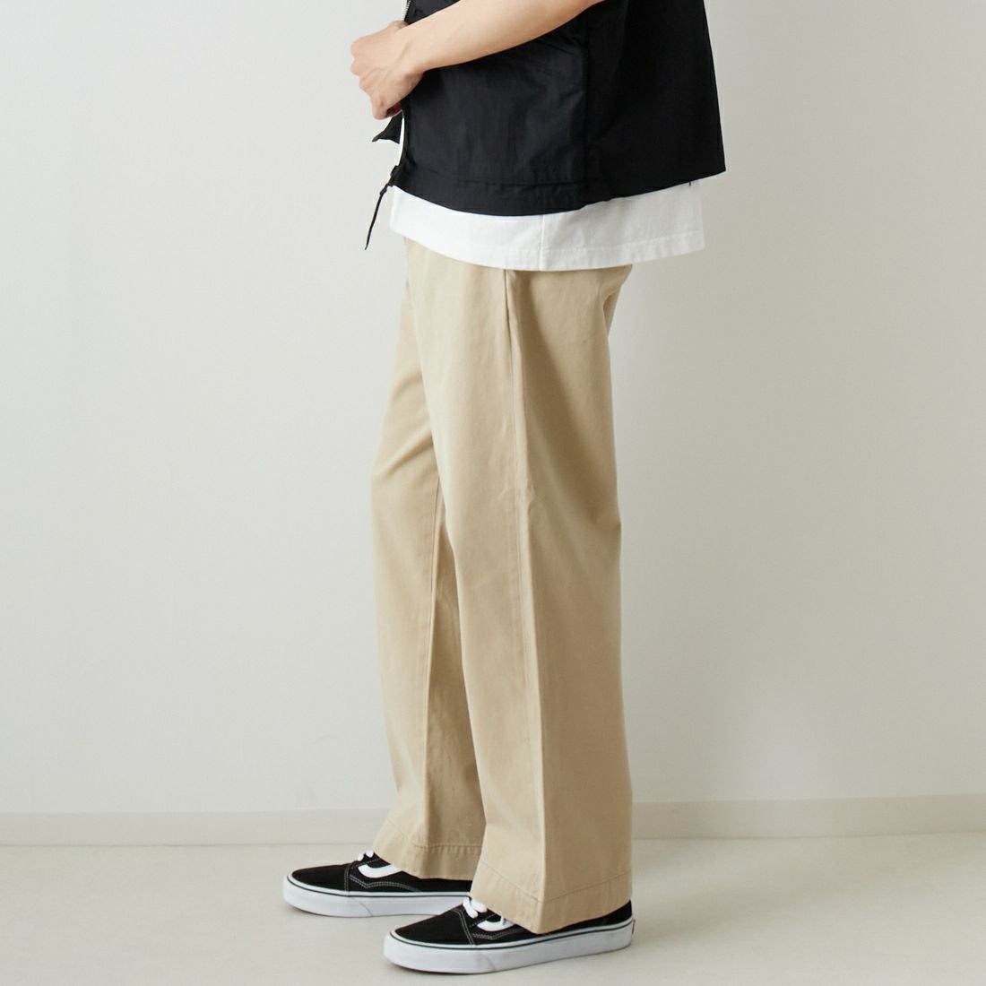 orSlow [オアスロウ] ヴィンテージアーミートラウザーチノパン [03-V5361] 40S KHAKI &&モデル身長：182cm 着用サイズ：1&&