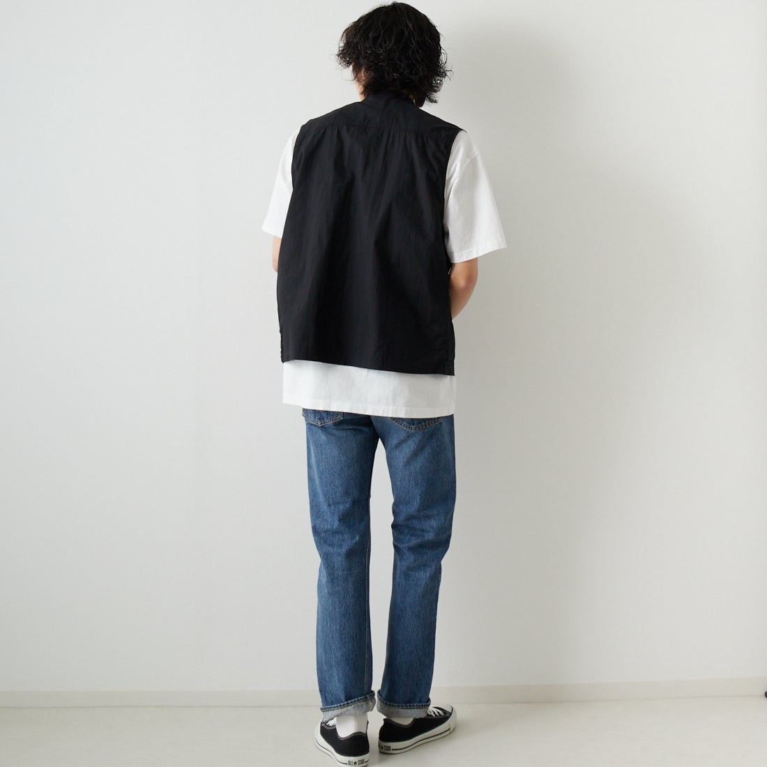 orSlow [オアスロウ] 107アイビーフィットデニム [01-0107] 84 2 YEAR &&モデル身長：182cm 着用サイズ：1&&