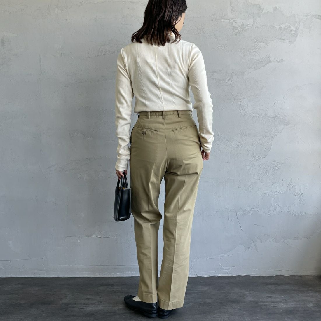 THE SHINZONE [ザ シンゾーン] ウォッシュド ハイウエストチノパン