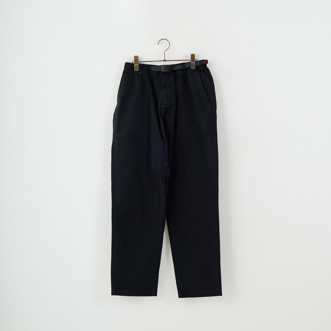 GRAMiCCi [グラミチ] ルーズテーパードリッジパンツ [G114-OGT] BLACK &&モデル身長：167cm 着用サイズ：M&&