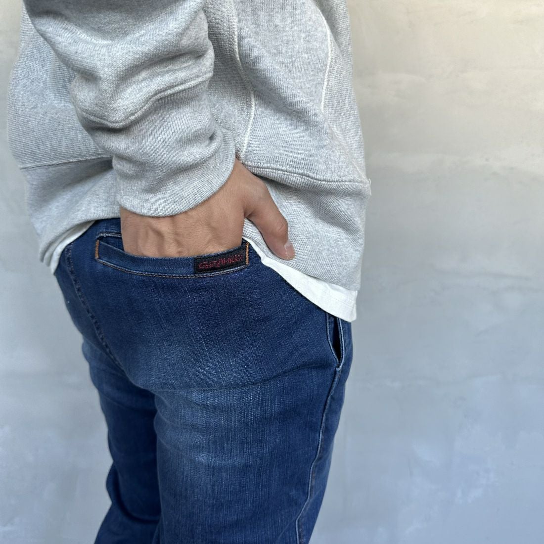 GRAMiCCi [グラミチ] ストレッチデニムNNパンツ クロップド [G112-OGSD] DARK USED