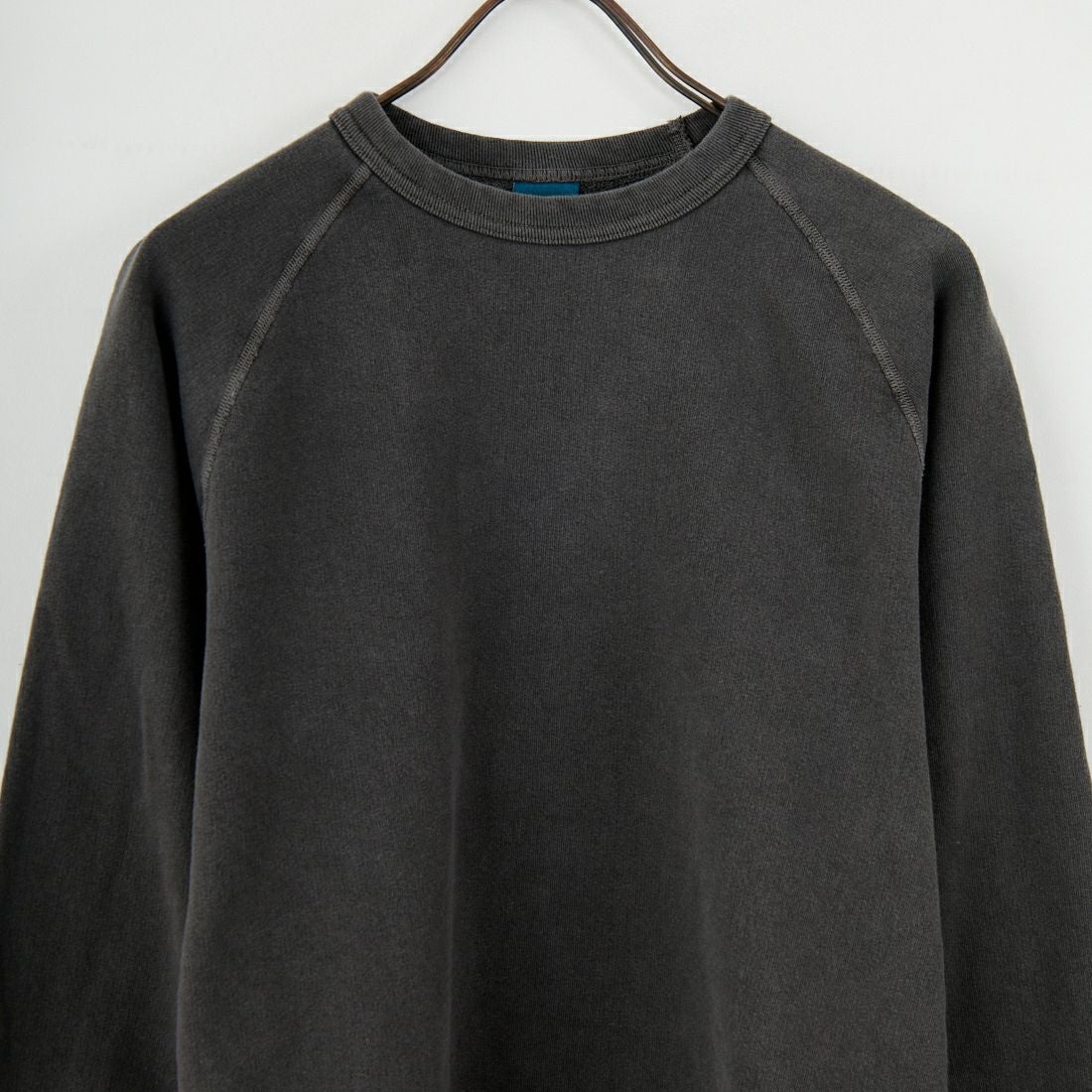 Good On [グッドオン] ラグランクルーネックスウェット [GOBW-101] P-BLACK