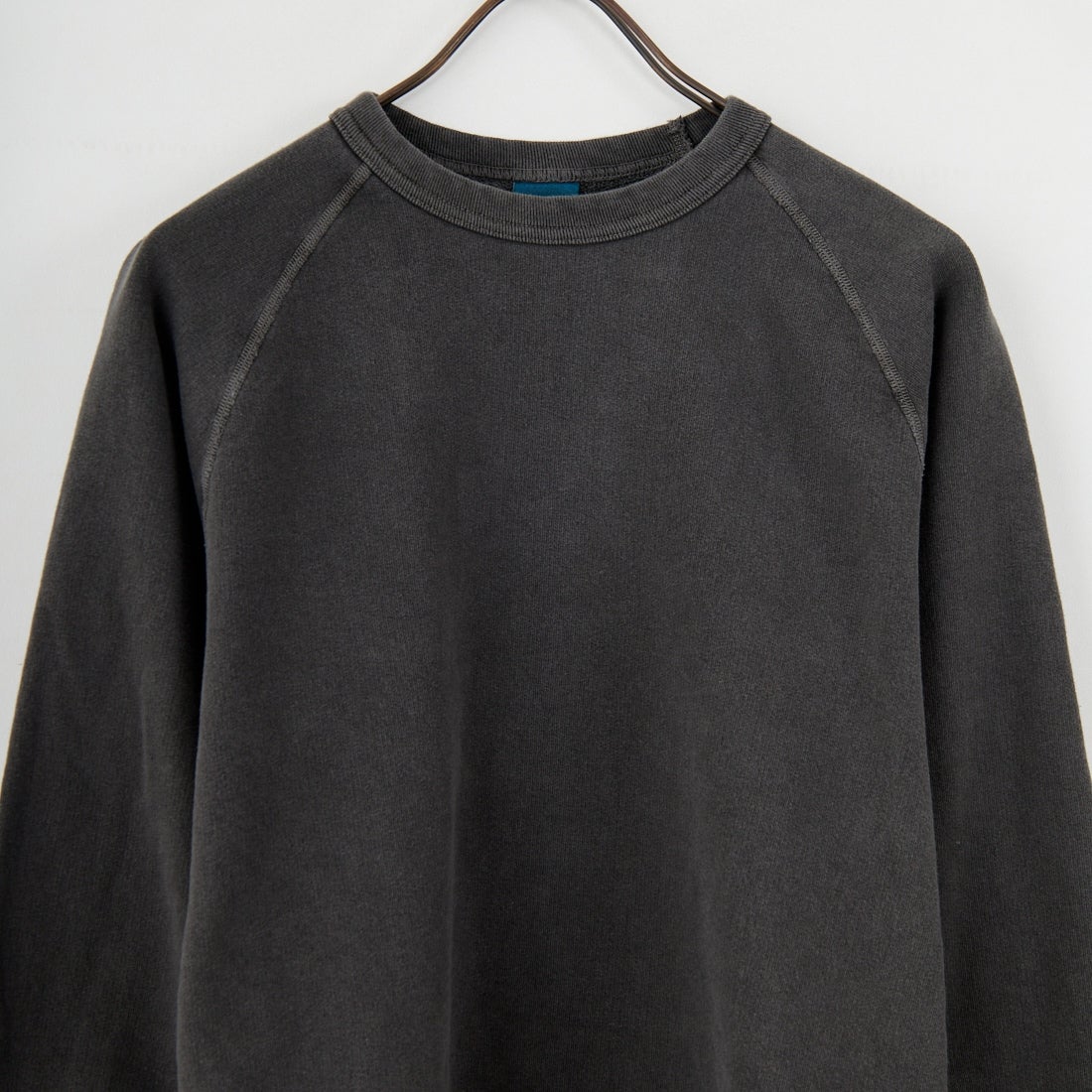 Good On [グッドオン] ラグランクルーネックスウェット [GOBW-101] P-BLACK