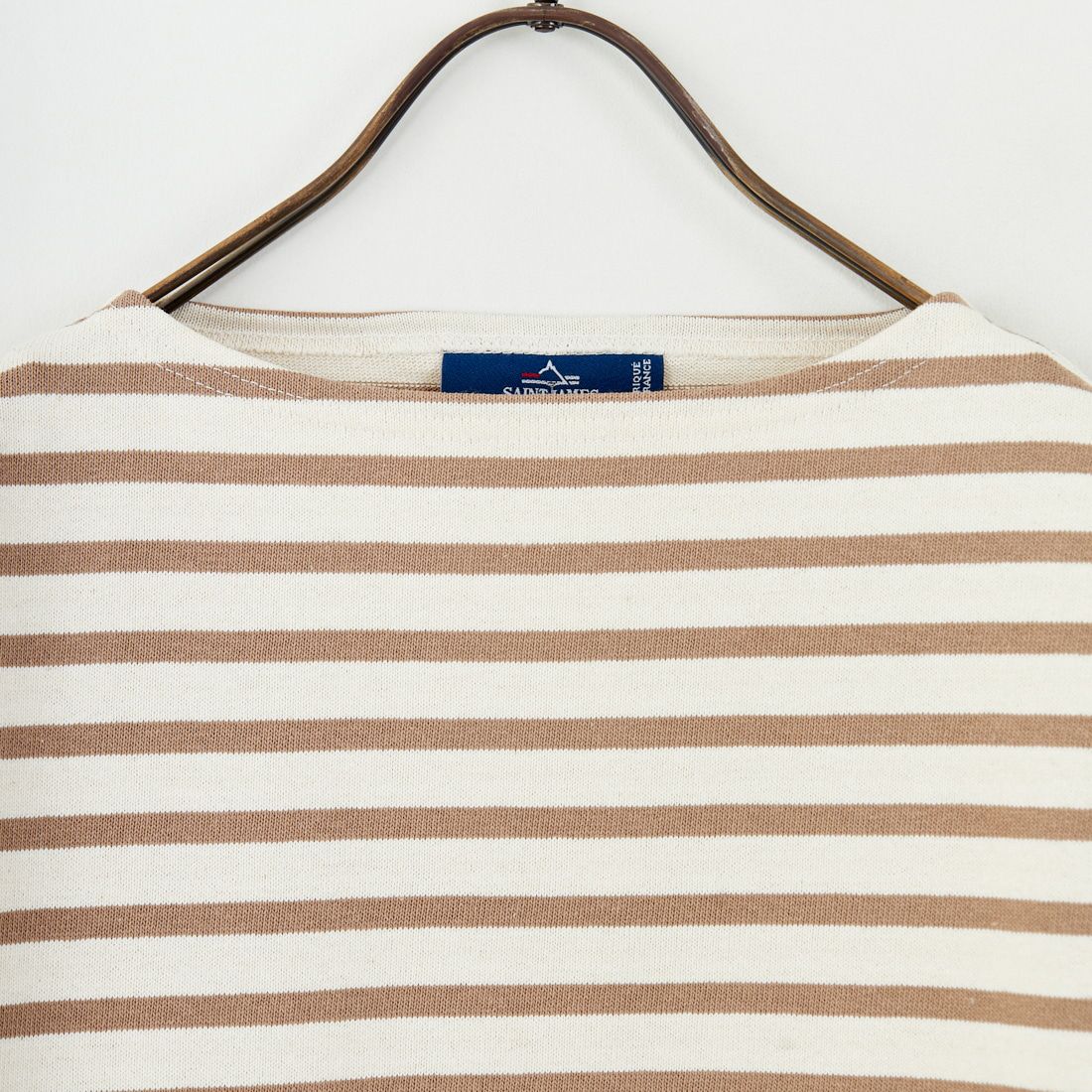 ST.JAMES [セントジェームス] バスクボーダーロングスリーブTシャツ [OUESSANT] ECR/HAM