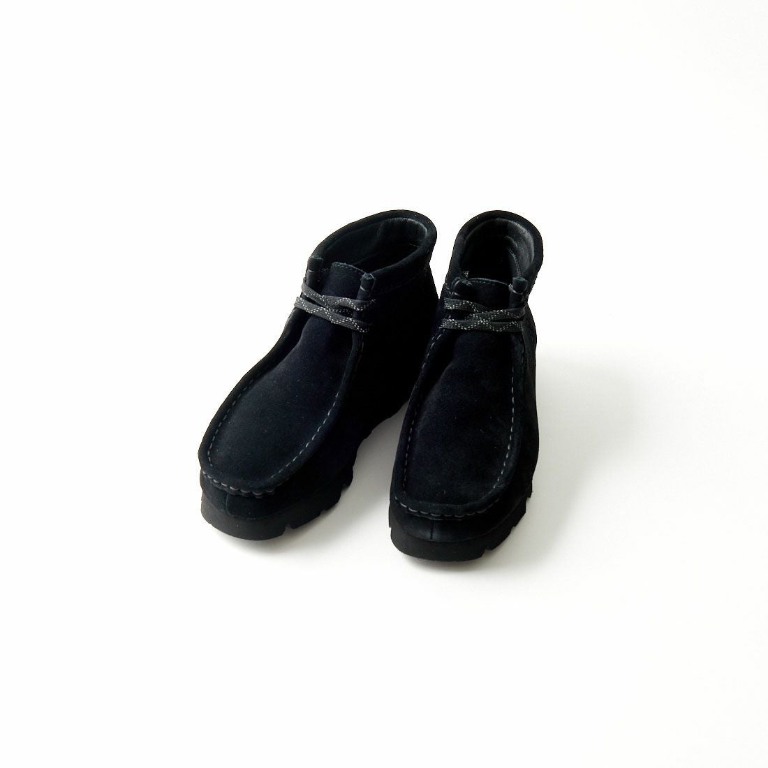 Clarks [クラークス] レディース ワラビーブーツゴアテックス(ブラックスエード) [26168586] BLACK