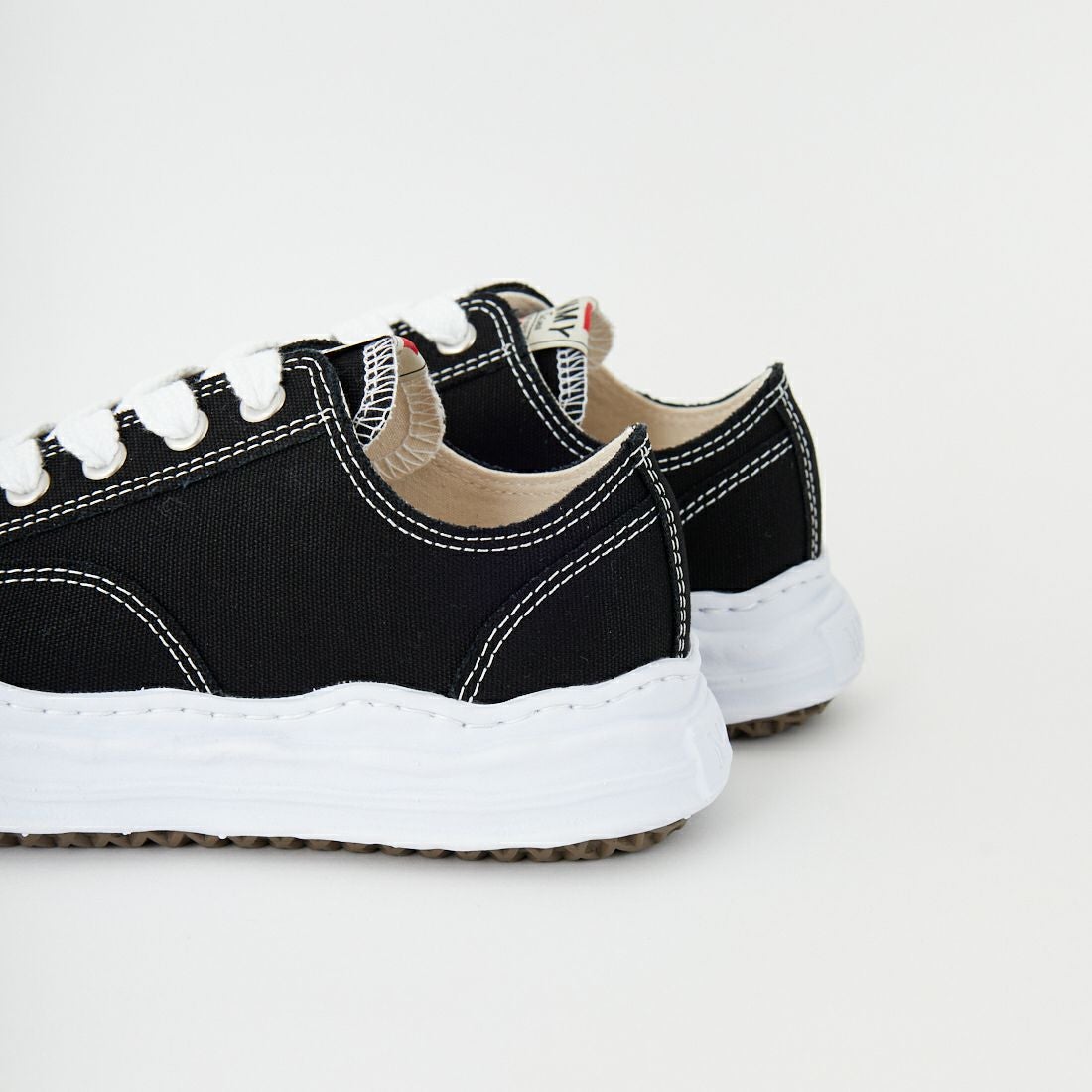 Maison MIHARA YASUHIRO [メゾン ミハラヤスヒロ] HANK/ハンク オリジナルソール キャンバスローカットスニーカー [A05FW702] BLACK