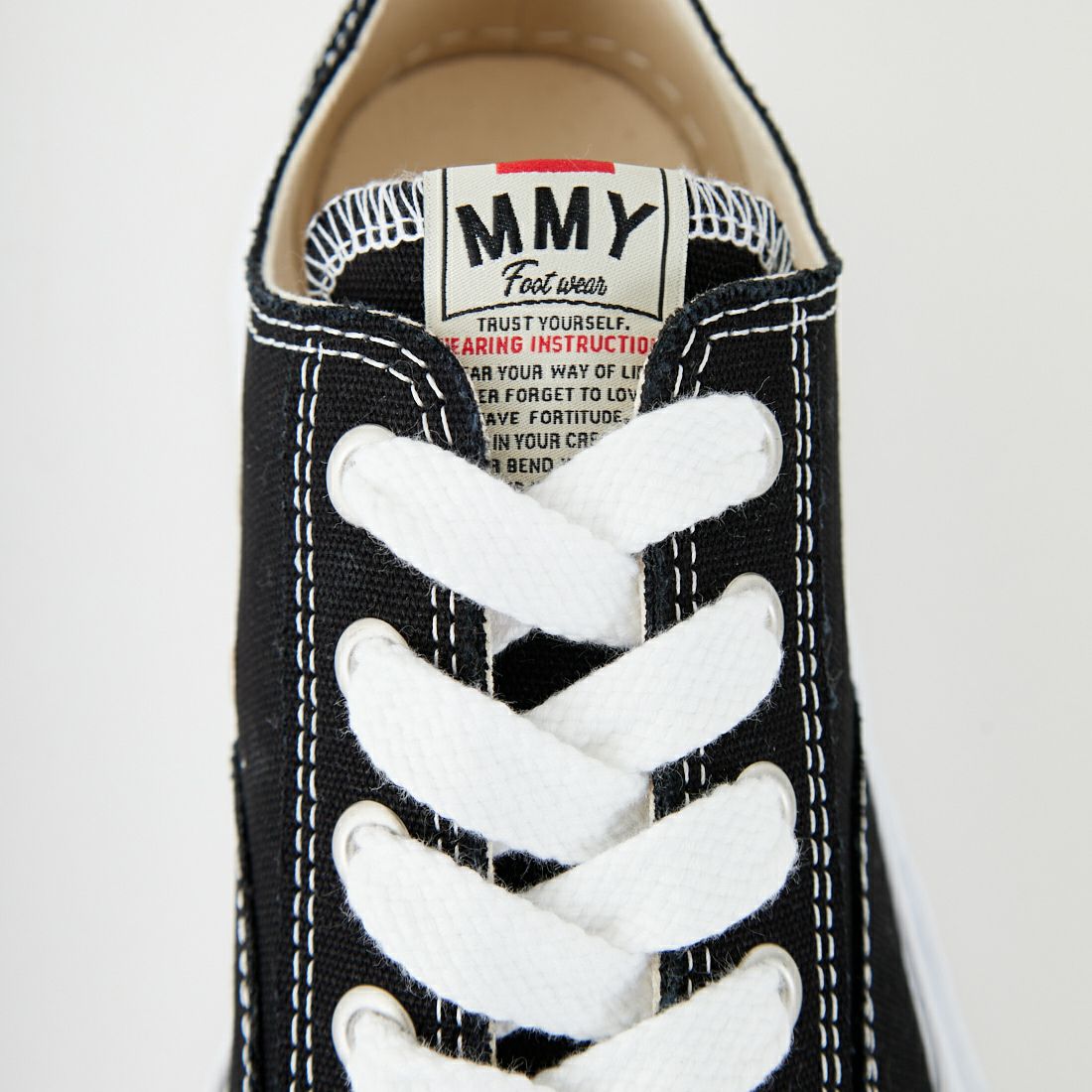 Maison MIHARA YASUHIRO [メゾン ミハラヤスヒロ] HANK/ハンク オリジナルソール キャンバスローカットスニーカー [A05FW702] BLACK