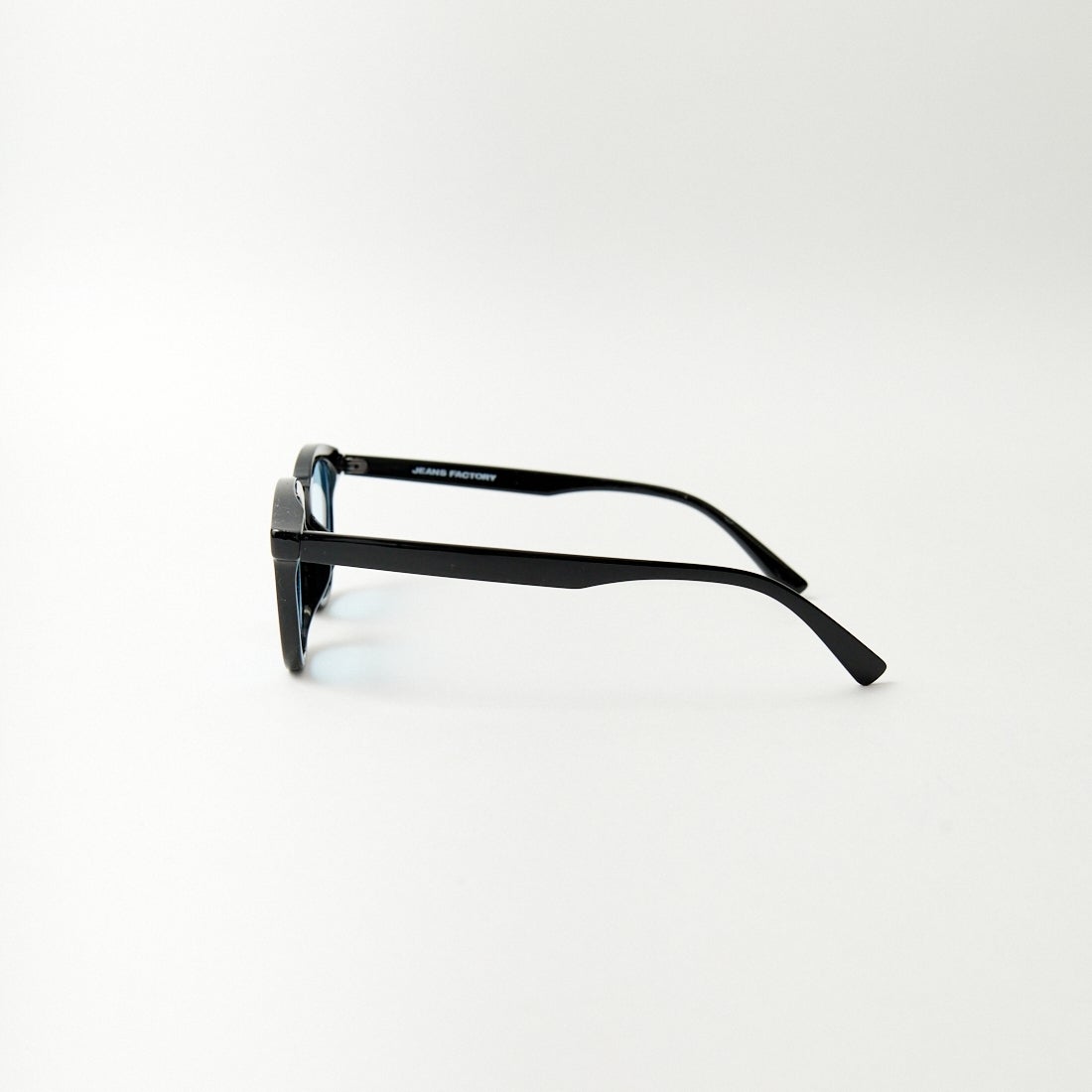 JEANS FACTORY [ジーンズファクトリー] カラーレンズ ウェリントンフラットサングラス [86374] BLK/BLU