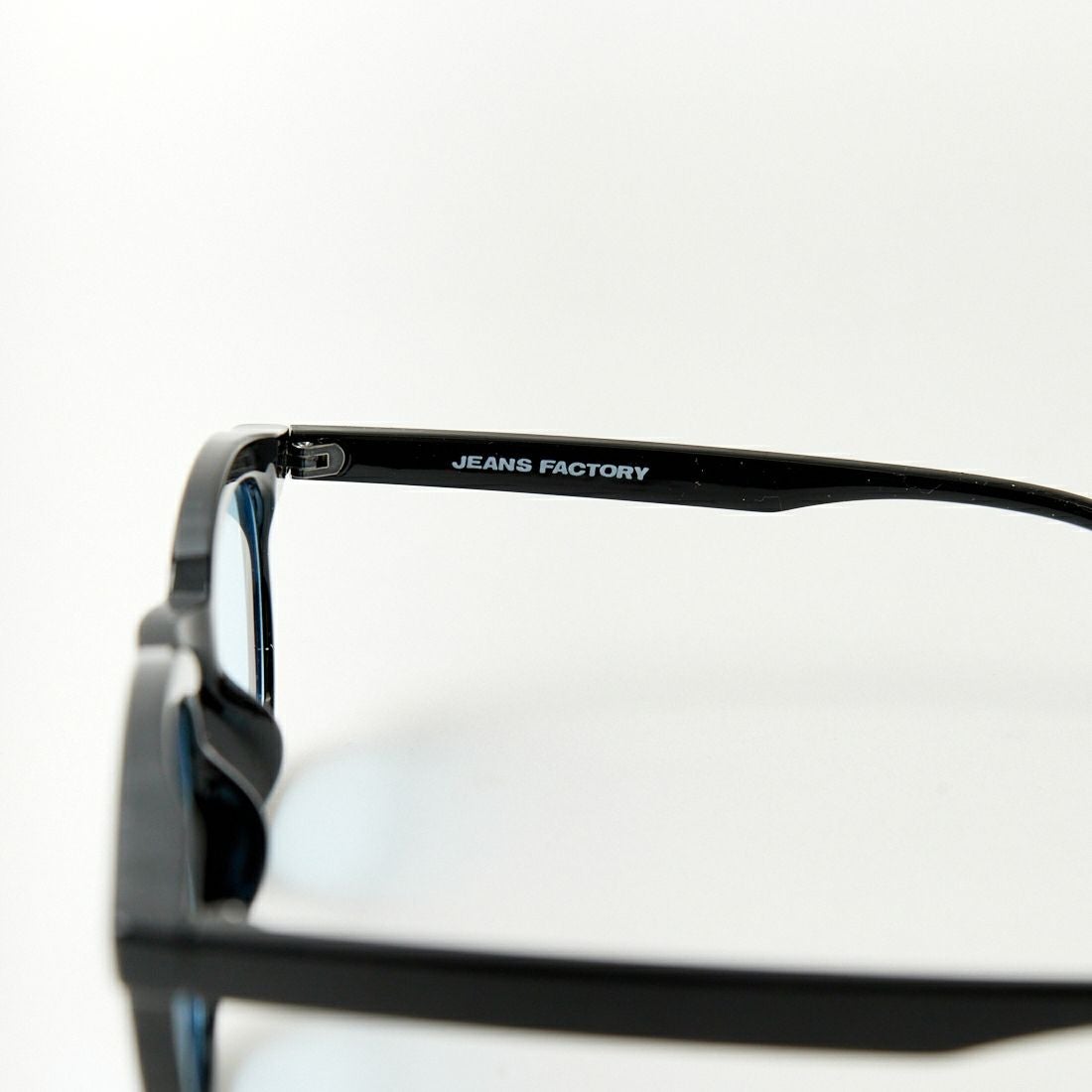 JEANS FACTORY [ジーンズファクトリー] カラーレンズ ウェリントンフラットサングラス [86374] BLK/BLU
