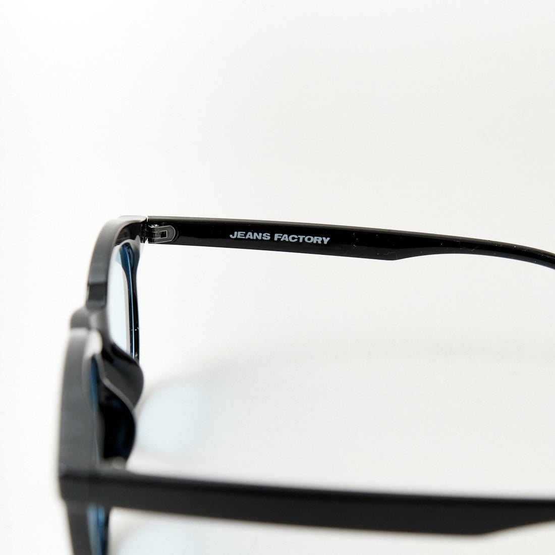 JEANS FACTORY [ジーンズファクトリー] カラーレンズ ウェリントンフラットサングラス [86374] BLK/BLU