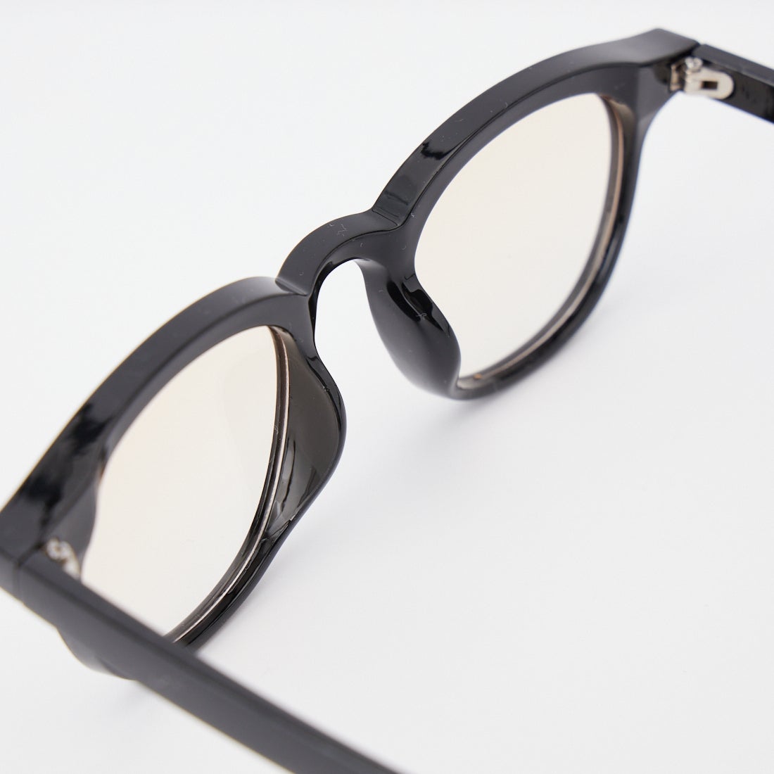 JEANS FACTORY [ジーンズファクトリー] カラーレンズ ウェリントンフラットサングラス [86374] BLK/L.BRN