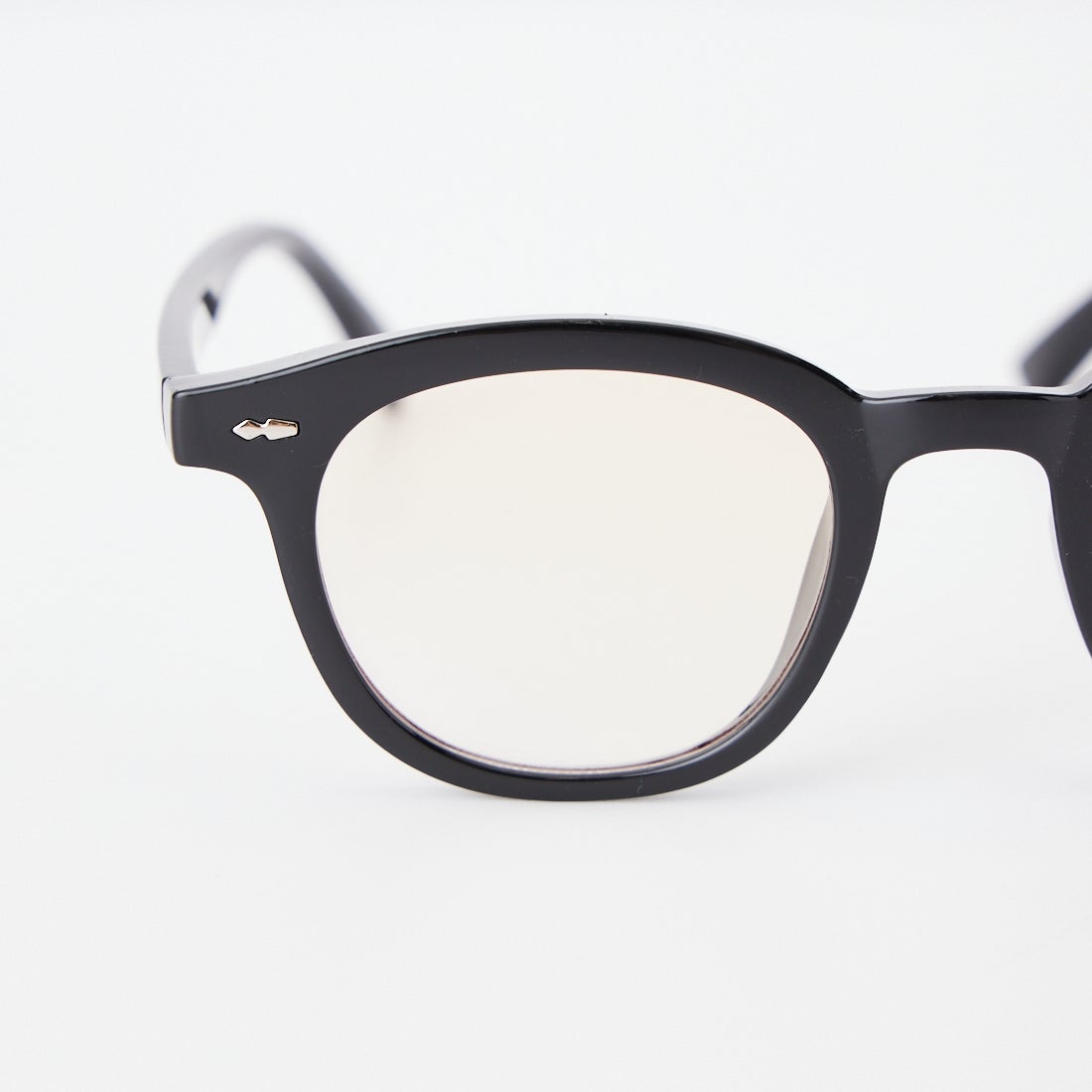 JEANS FACTORY [ジーンズファクトリー] カラーレンズ ウェリントンフラットサングラス [86374] BLK/L.BRN