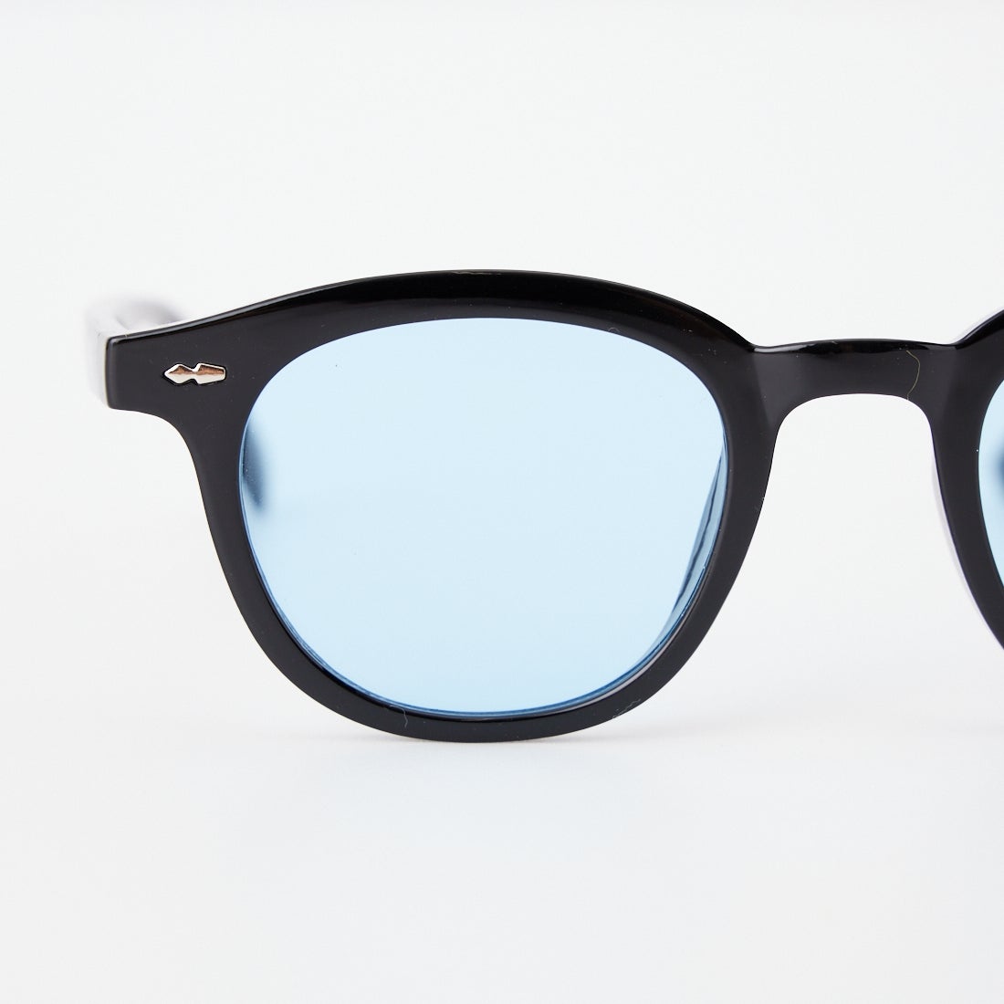 JEANS FACTORY [ジーンズファクトリー] カラーレンズ ウェリントンフラットサングラス [86374] BLK/BLU