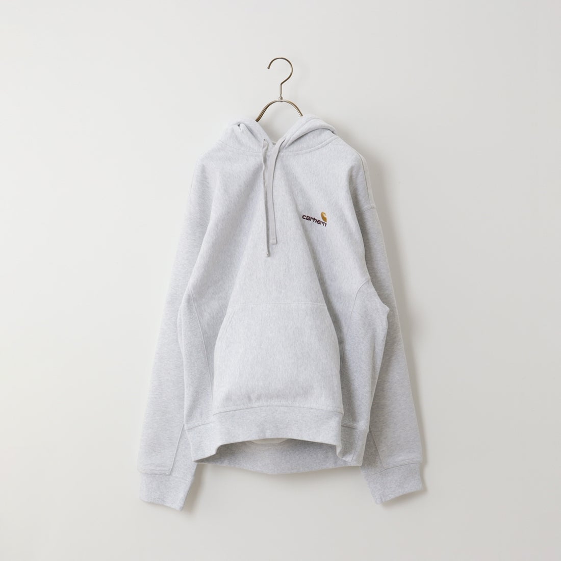 carhartt WIP [カーハートダブリューアイピー] フーデッドアメリカンスクリプトスウェットシャツ [I028279] ASH HEATHE