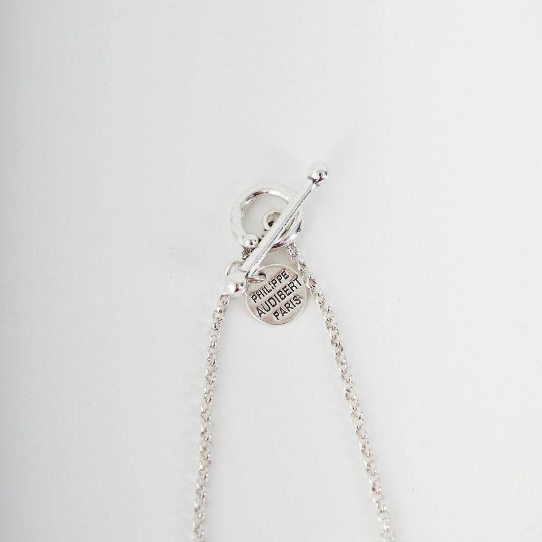PHILIPPE AUDIBERT [フィリップ オーディベール] COLLIER SID LAITON PM シルバーコイン チェーンネックレス [CO5079] SILVER