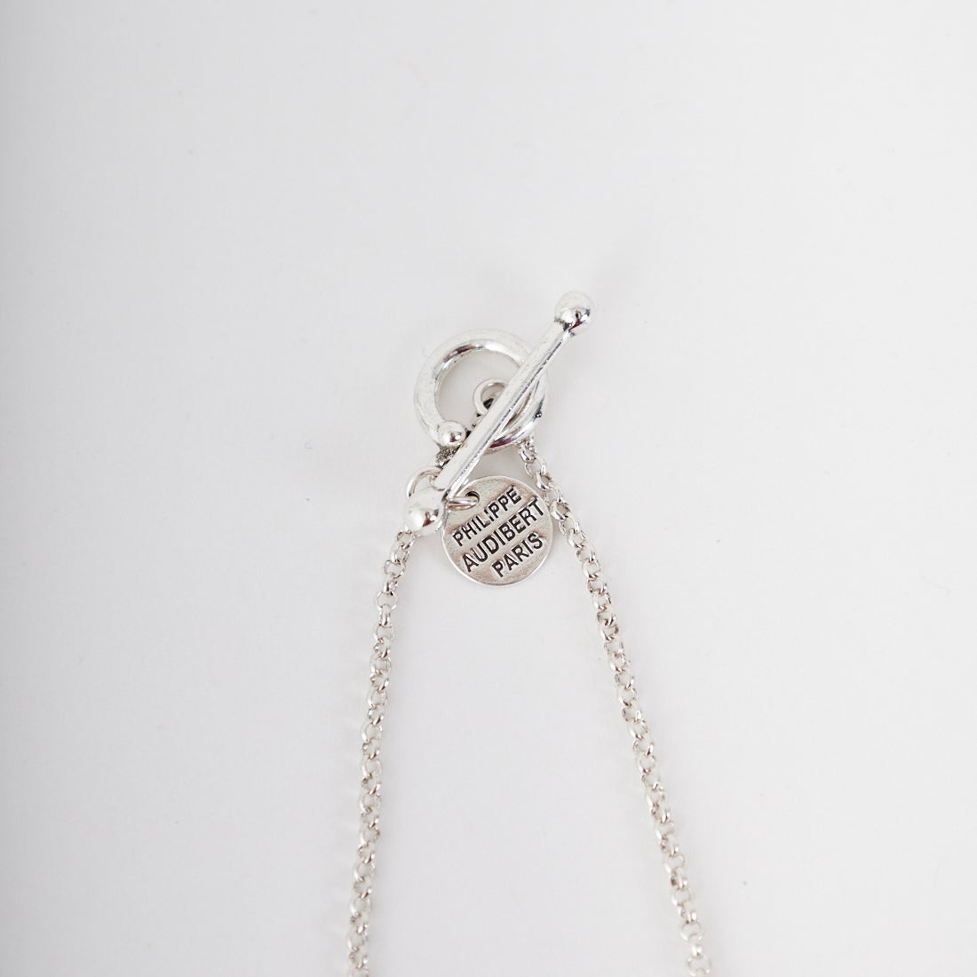 PHILIPPE AUDIBERT [フィリップ オーディベール] COLLIER SID LAITON PM シルバーコイン チェーンネックレス [CO5079] SILVER