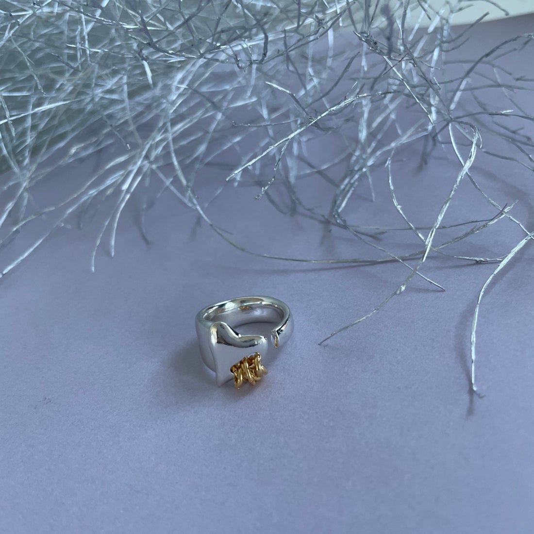 LAPUIS [ラピュイ] Coil Heartリング [233-220103] MULTI