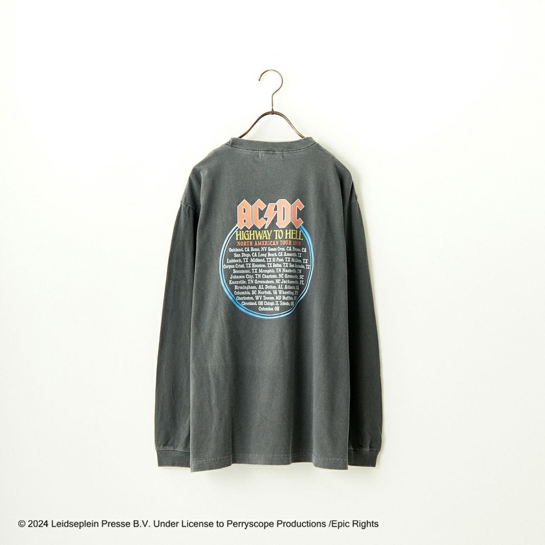 GOOD ROCK SPEED [グッドロックスピード] 別注 AC/DC ロゴプリントロングスリーブTシャツ [INTN-001-JF] BLACK