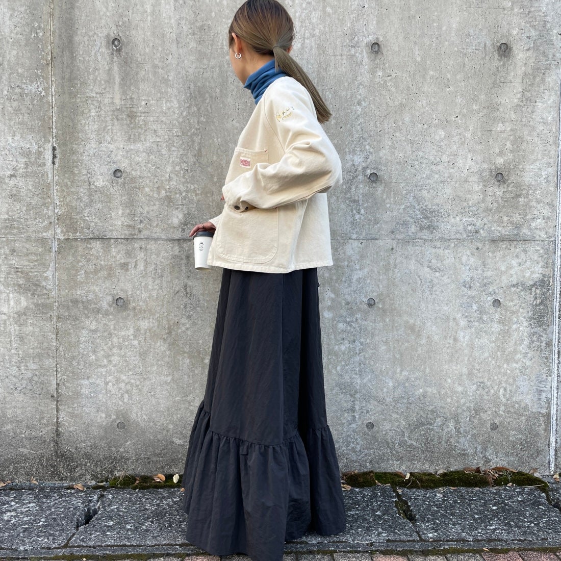 PAY DAY [ペイデイ] 別注 エンジニアジャケット [PD10-CA-IN4-JF] ｷﾅﾘ &&モデル身長：156cm 着用サイズ：F&&