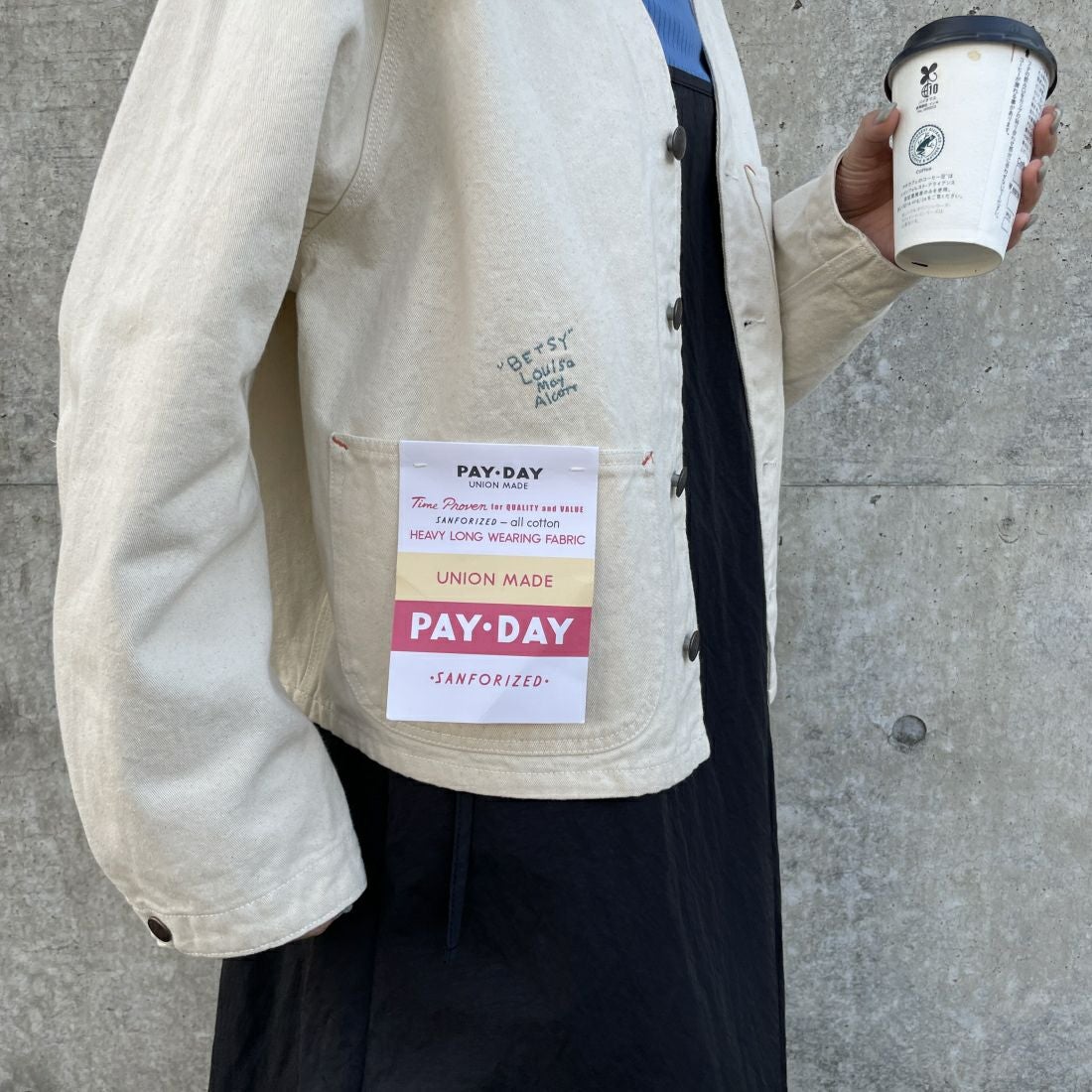 PAY DAY [ペイデイ] 別注 エンジニアジャケット [PD10-CA-IN4-JF] ｷﾅﾘ &&モデル身長：156cm 着用サイズ：F&&