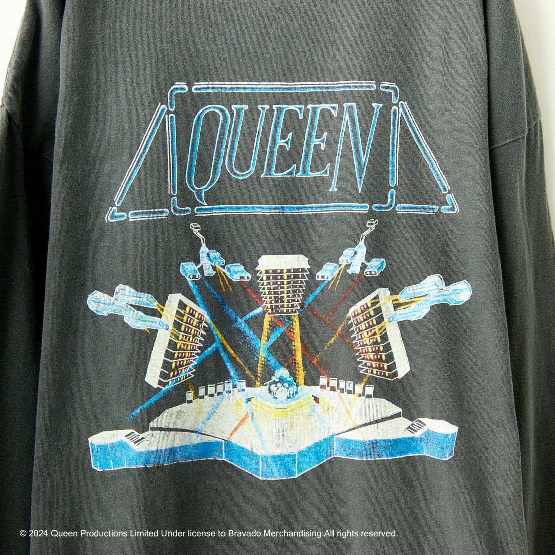 GOOD ROCK SPEED [グッドロックスピード] 別注 QUEEN ロゴプリントロングスリーブTシャツ [INTN-003-JF] BLACK