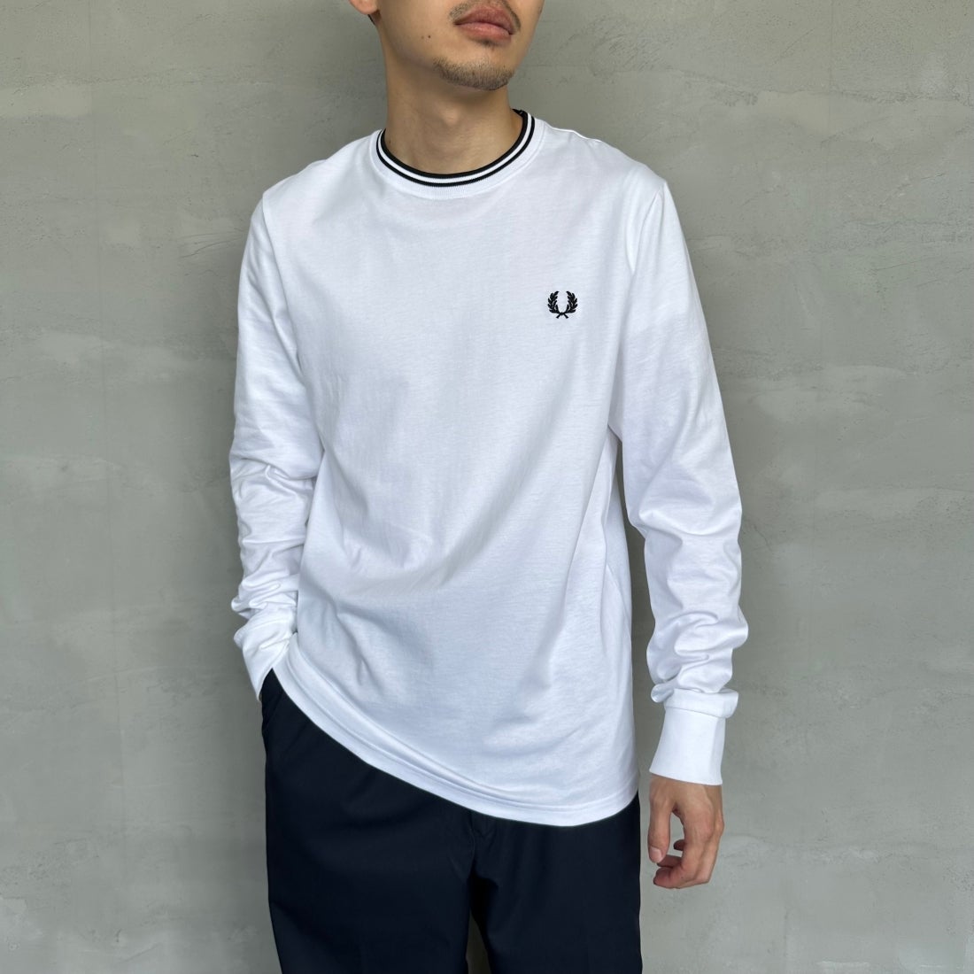 100 WHITE&&モデル身長：168cm 着用サイズ：M&&