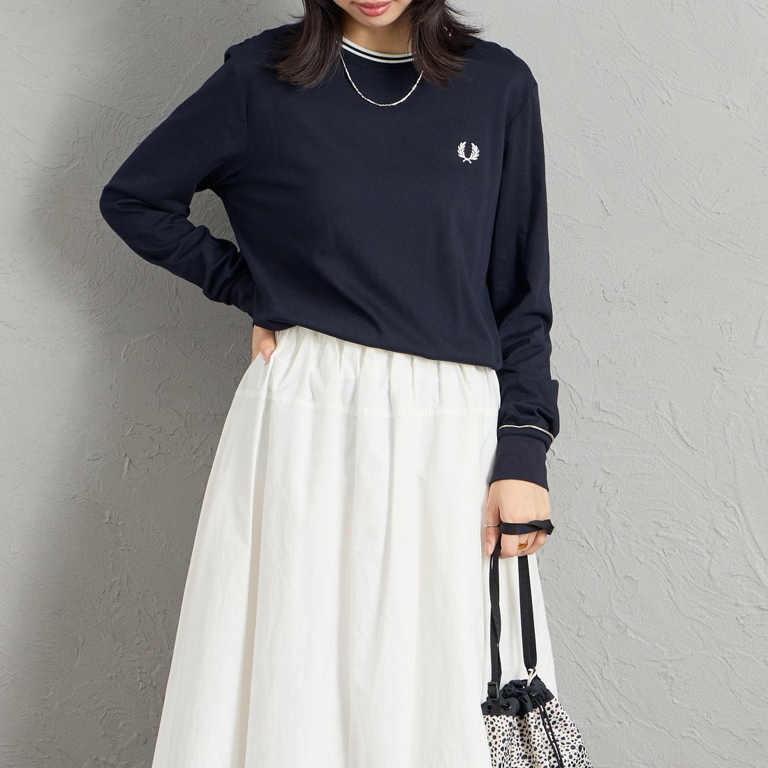 795 NAVY&&モデル身長：162cm 着用サイズ：S&&