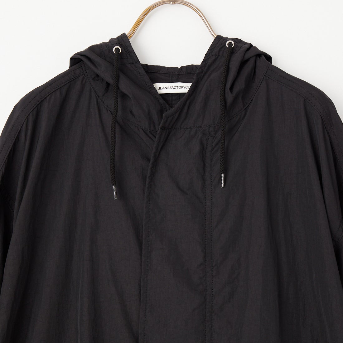 Jeans Factory Clothes [ジーンズファクトリークローズ] ショート丈 ナイロンモッズパーカー [IN1-CT-4] BLACK