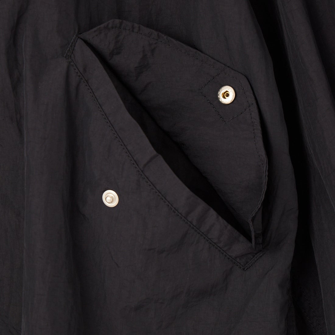 Jeans Factory Clothes [ジーンズファクトリークローズ] ショート丈 ナイロンモッズパーカー [IN1-CT-4] BLACK