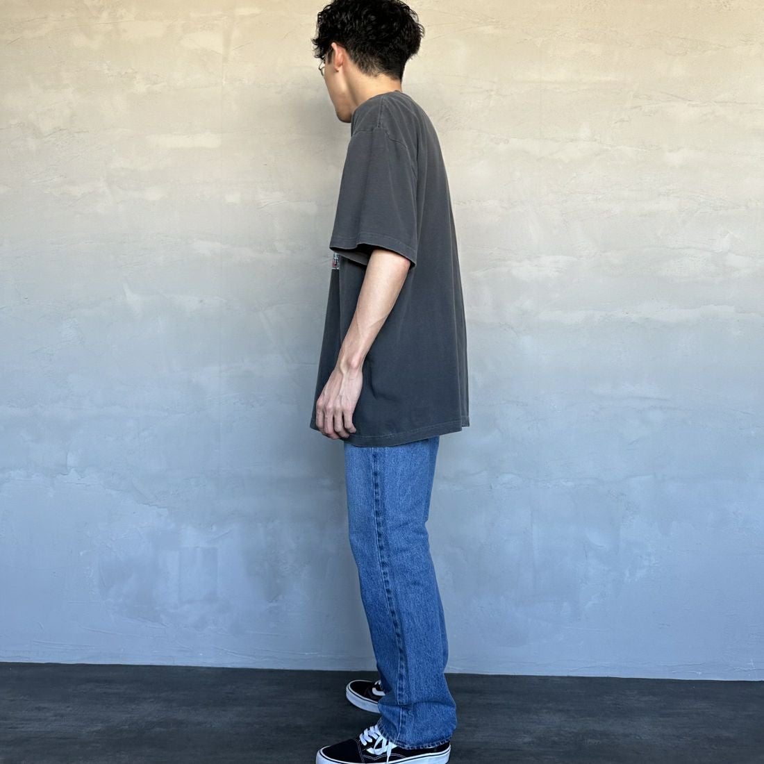 NEEDBY heritage [ニードバイヘリテージ] 別注 GEORGE ブーツカットデニム [GEORGE-JF] MB &&モデル身長：168cm 着用サイズ：29&&