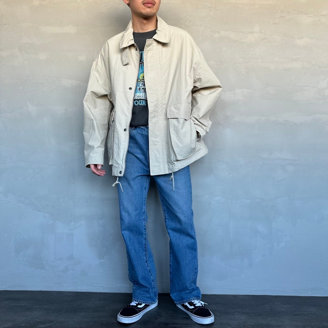 NEEDBY heritage [ニードバイヘリテージ] 別注 GEORGE ブーツカットデニム [GEORGE-JF] MB &&モデル身長：168cm 着用サイズ：29&&