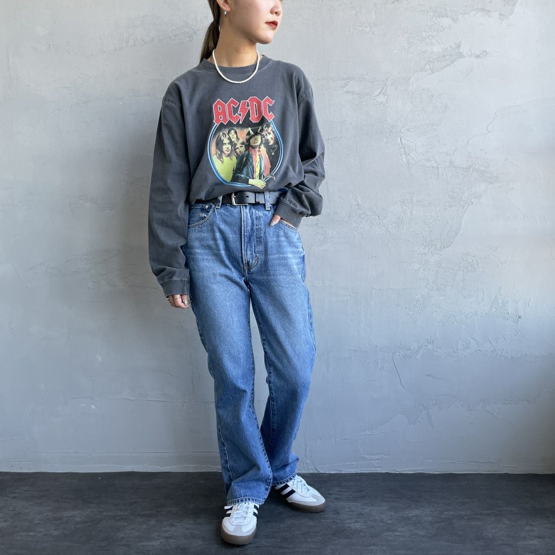 NEEDBY heritage [ニードバイヘリテージ] 別注 GEORGE ブーツカットデニム [GEORGE-JF] MB &&モデル身長：156cm 着用サイズ：26&&