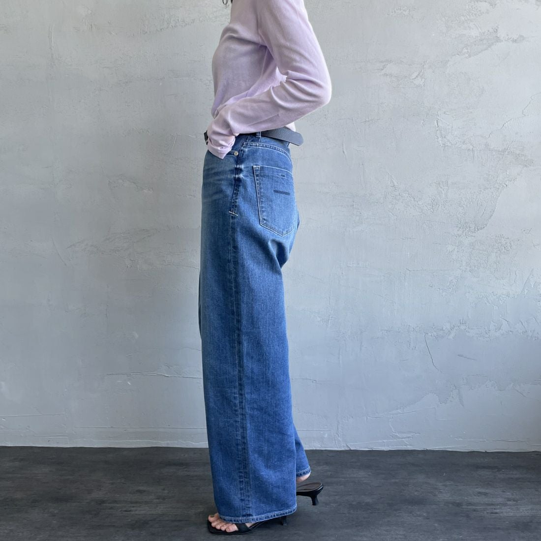 YANUK [ヤヌーク] 別注 JOAN for JEANS FACTORY ルーズストレートデニム [57141513-JF] ALB