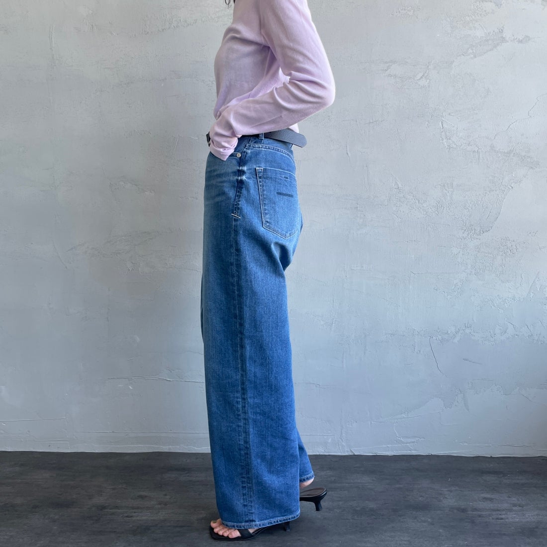 YANUK [ヤヌーク] 別注 JOAN for JEANS FACTORY ルーズストレートデニム [57141513-JF] ALB