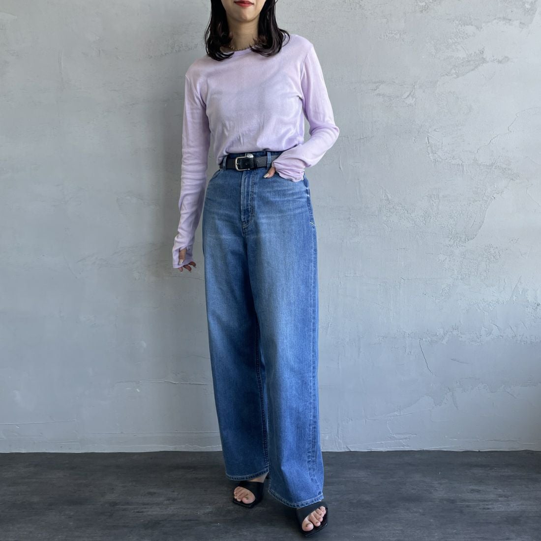 YANUK [ヤヌーク] 別注 JOAN for JEANS FACTORY ルーズストレートデニム [57141513-JF] ALB