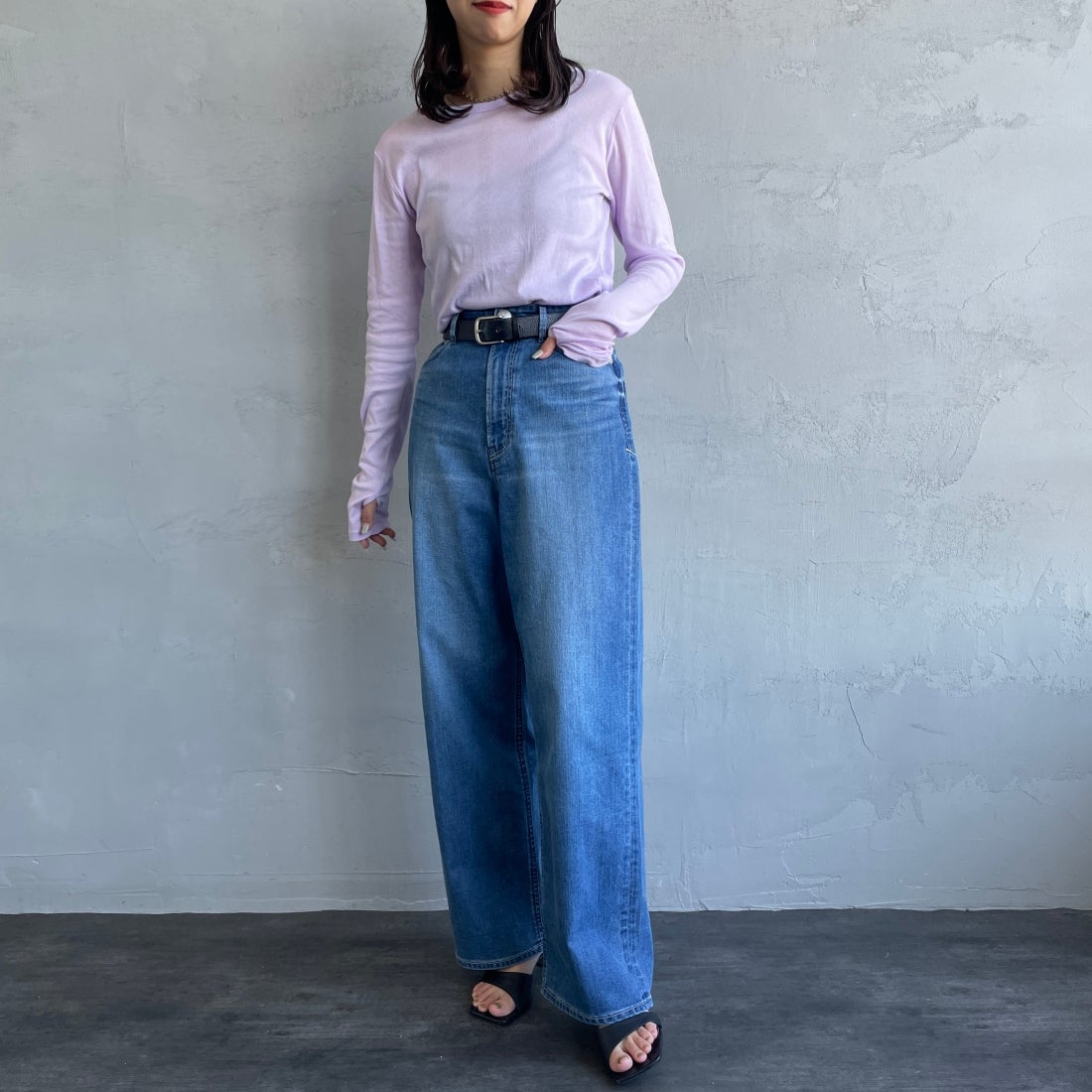YANUK [ヤヌーク] 別注 JOAN for JEANS FACTORY ルーズストレートデニム [57141513-JF] ALB