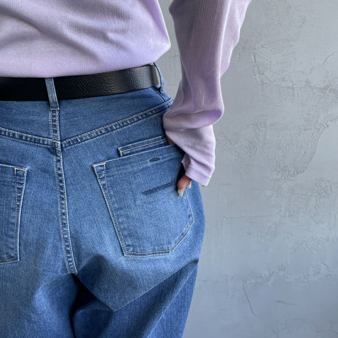 YANUK [ヤヌーク] 別注 JOAN for JEANS FACTORY ルーズストレートデニム [57141513-JF] ALB