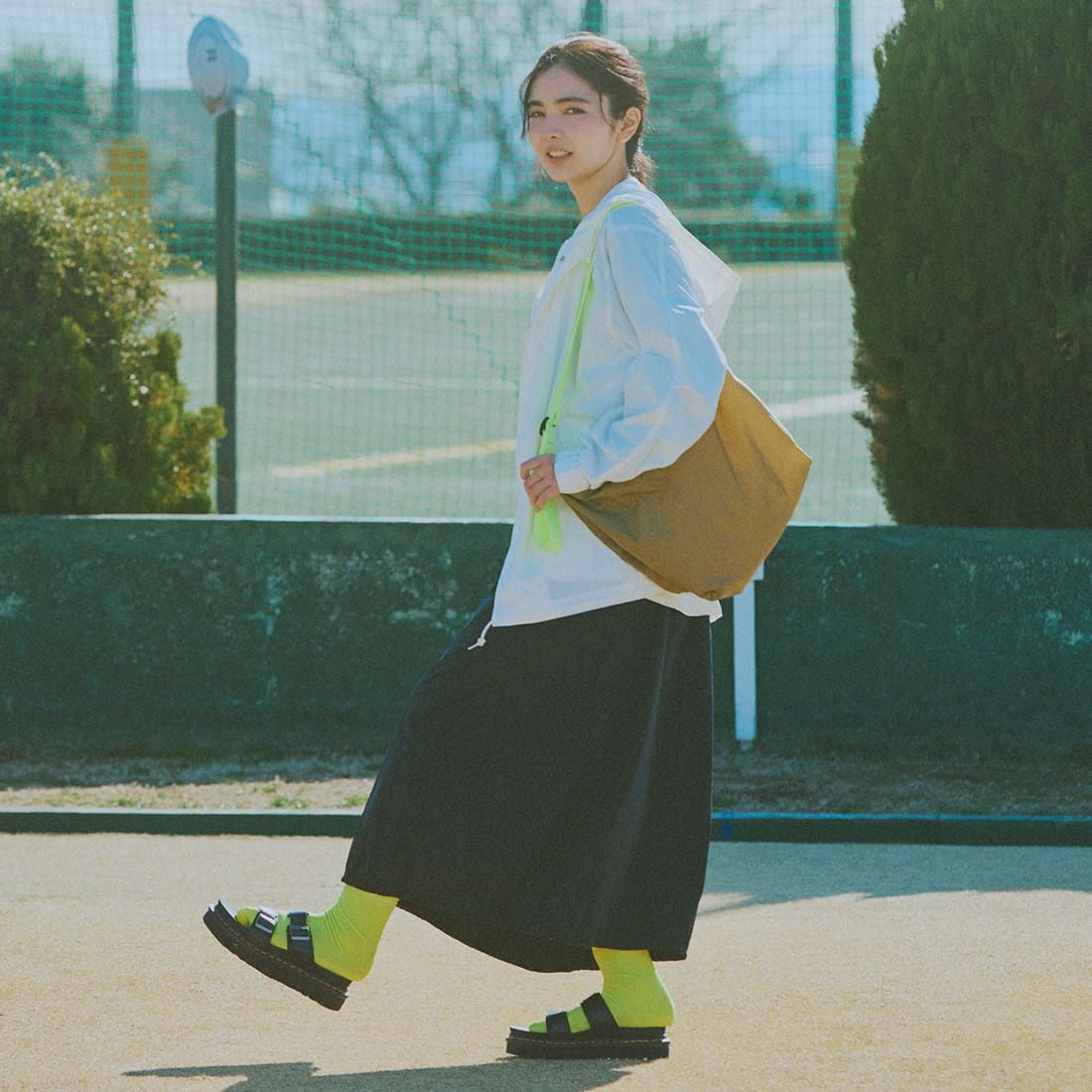 JULY NINE [ジュライナイン] 別注 SEQUEL ナイロンショルダーバッグ [JN200002001-JF] BEIGE