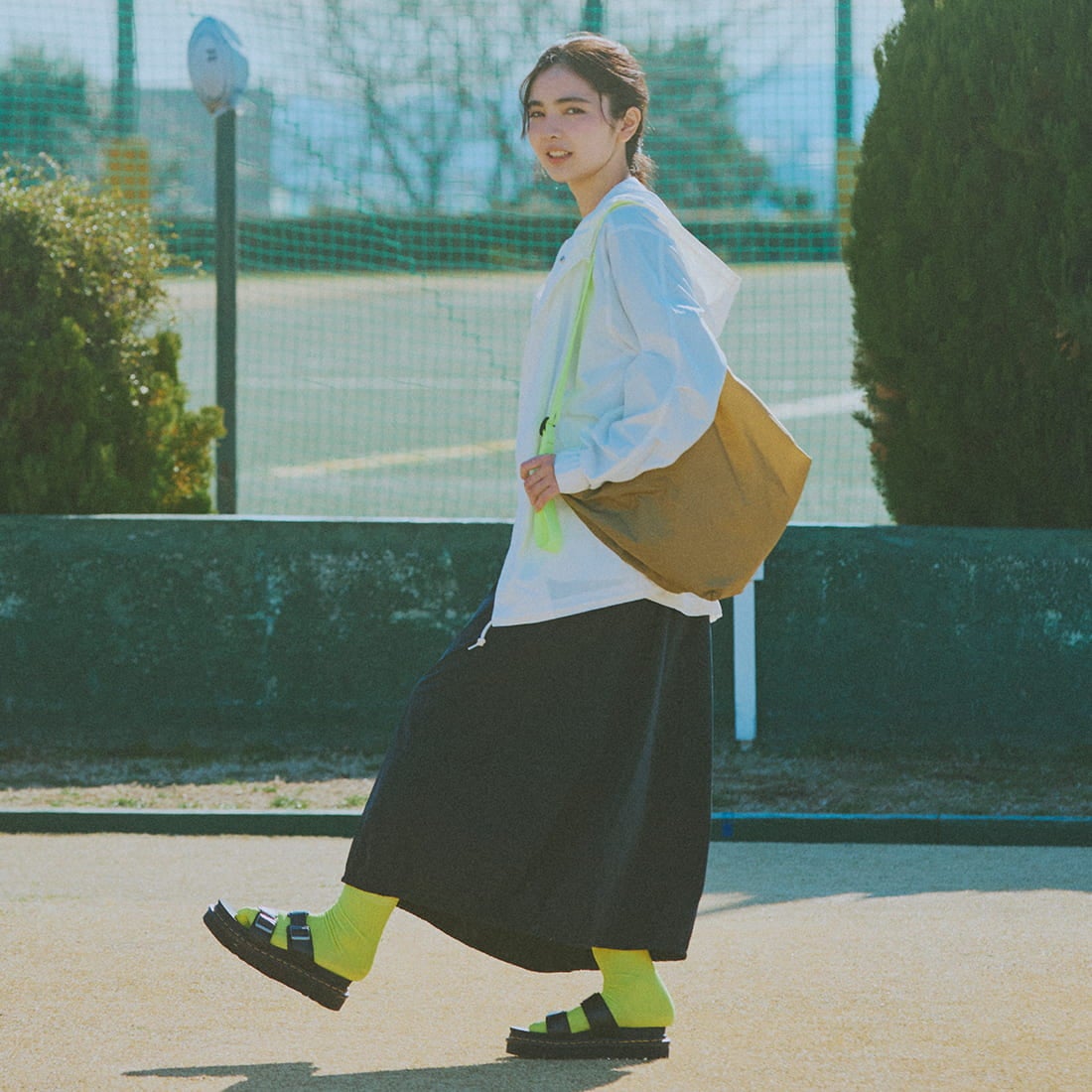 JULY NINE [ジュライナイン] 別注 SEQUEL ナイロンショルダーバッグ [JN200002001-JF] BEIGE