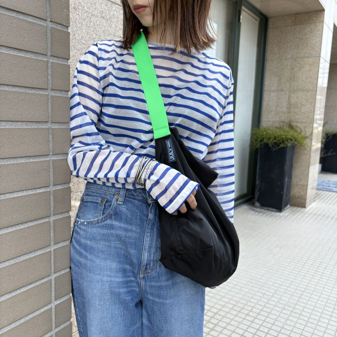 JULY NINE [ジュライナイン] 別注 SEQUEL ナイロンショルダーバッグ [JN200002001-JF] BLACK