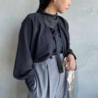 09 BLACK&&モデル身長：156cm 着用サイズ：F&&