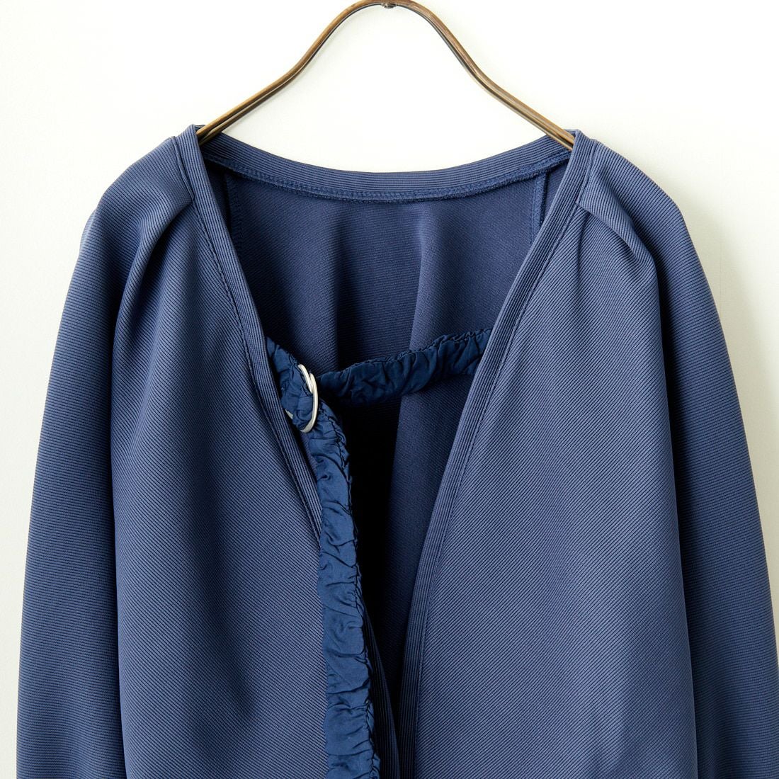 By/m [バイエム] ギャザーベルト付きカットボレロ [23142064] 12 D.BLUE