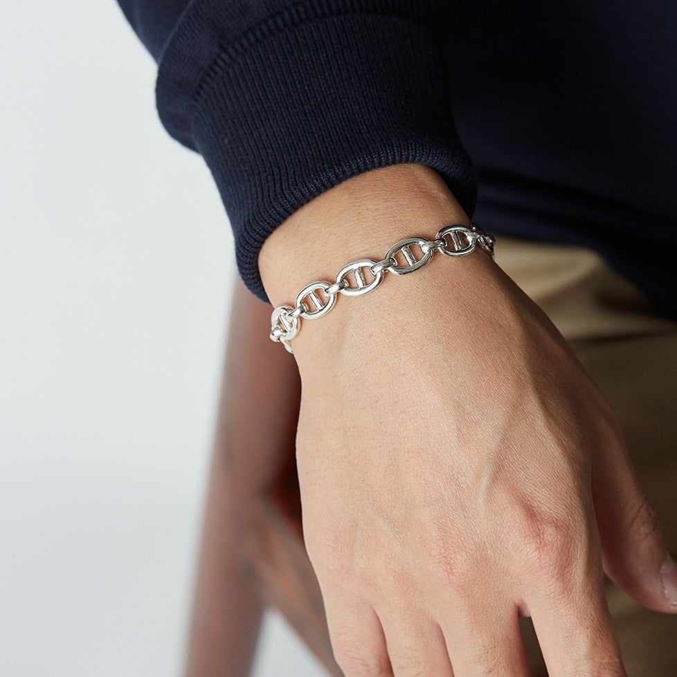 XOLO JEWELRY [ショロジュエリー] ANCHOR LINK 10mm ブレスレット [XOB102-19] SILVER