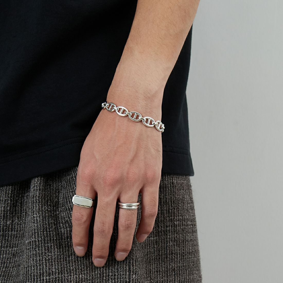 XOLO JEWELRY [ショロジュエリー] ANCHOR LINK 10mm ブレスレット [XOB102-19] SILVER