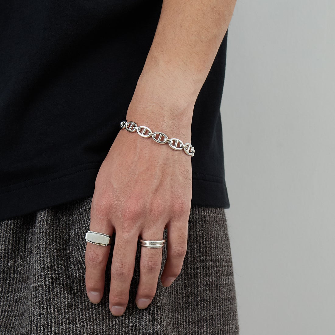 XOLO JEWELRY [ショロジュエリー] ANCHOR LINK 10mm ブレスレット [XOB102-19] SILVER