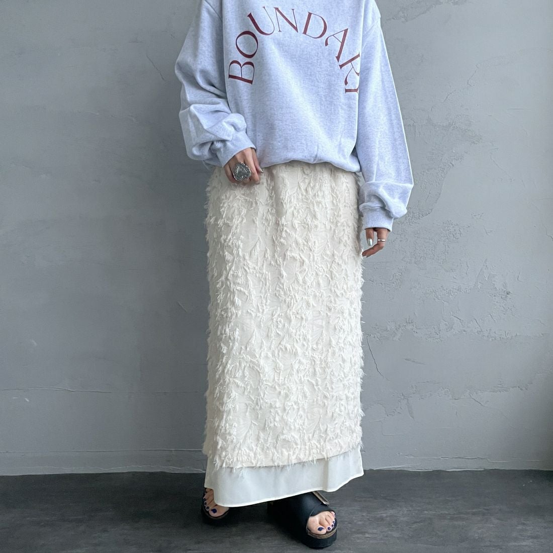 IVORY&&モデル身長：156cm 着用サイズ：F&&