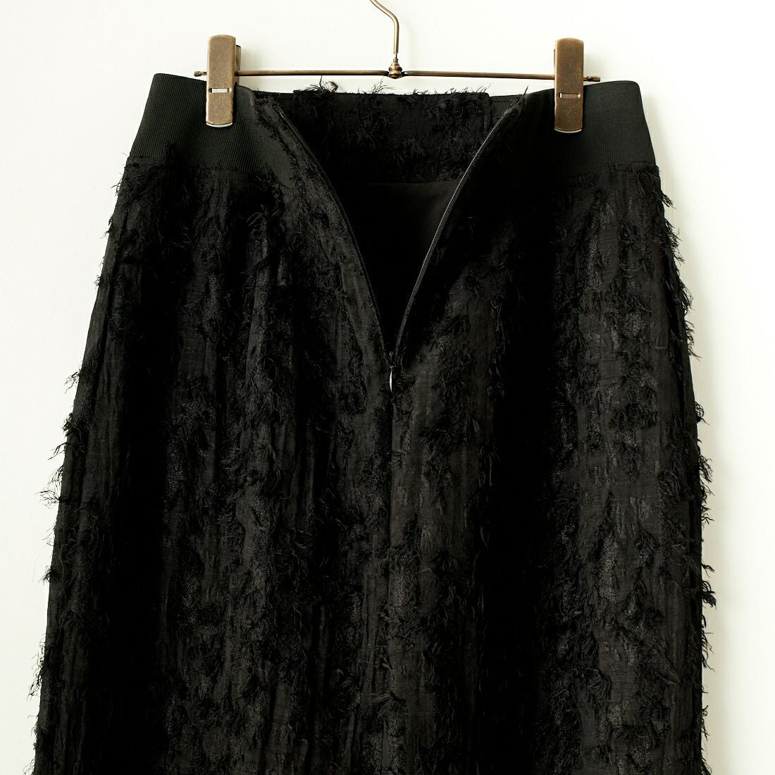 CHIGNON [シニヨン] カットジャガードスカート [2236-497KK] BLACK