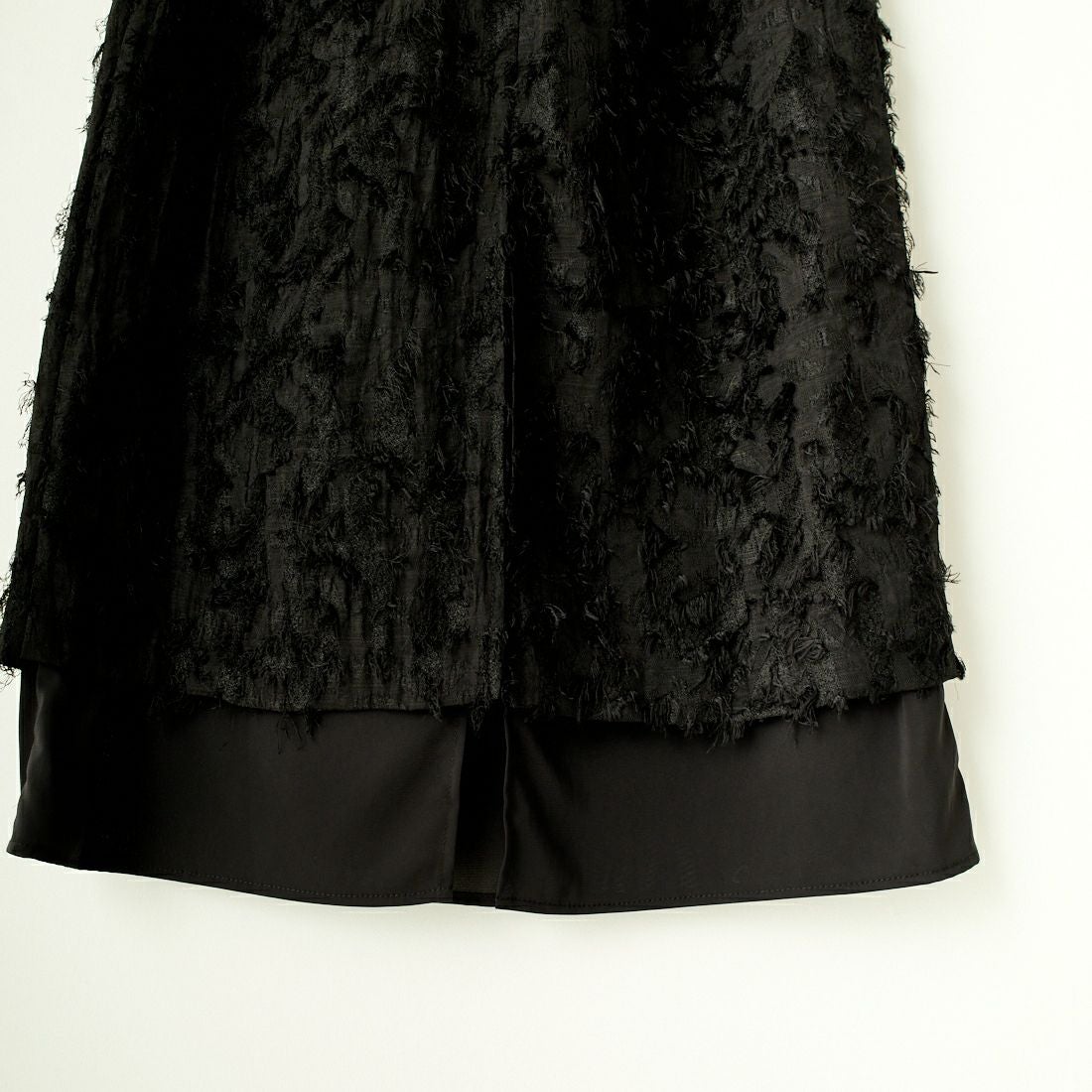 CHIGNON [シニヨン] カットジャガードスカート [2236-497KK] BLACK