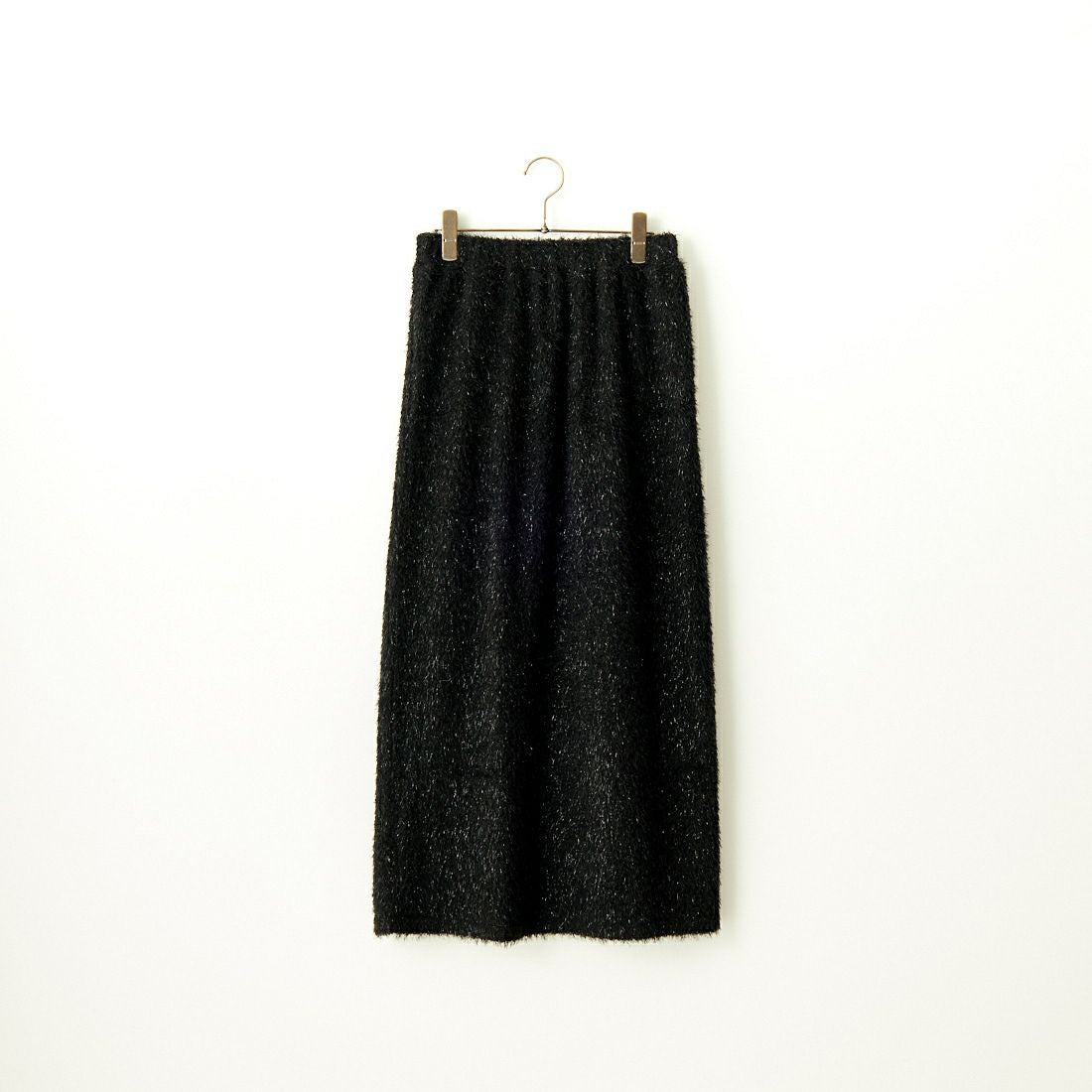 By/m [バイエム] フェザーフリンジ ナローロングスカート [23142066] 09 BLACK